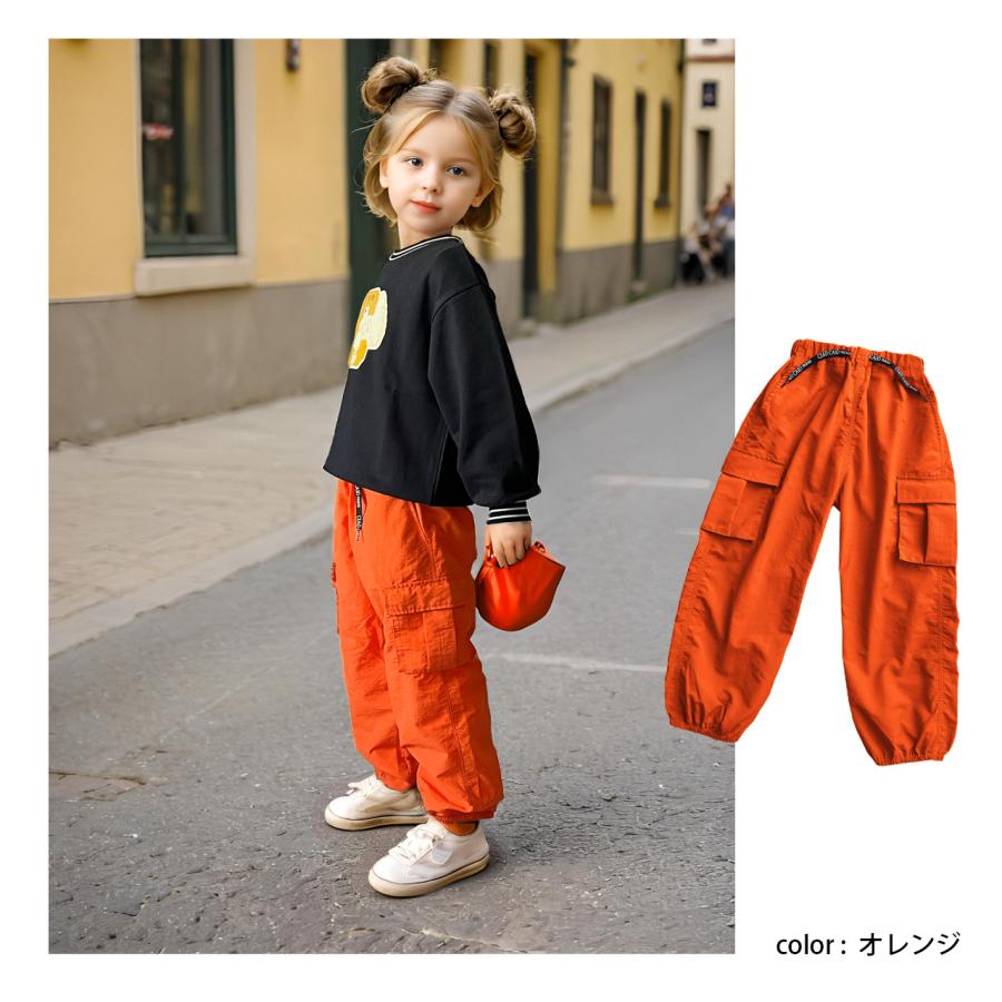 ワイドカーゴパンツ カーゴパンツ パンツ 子供 子供服 キッズ ボトム
