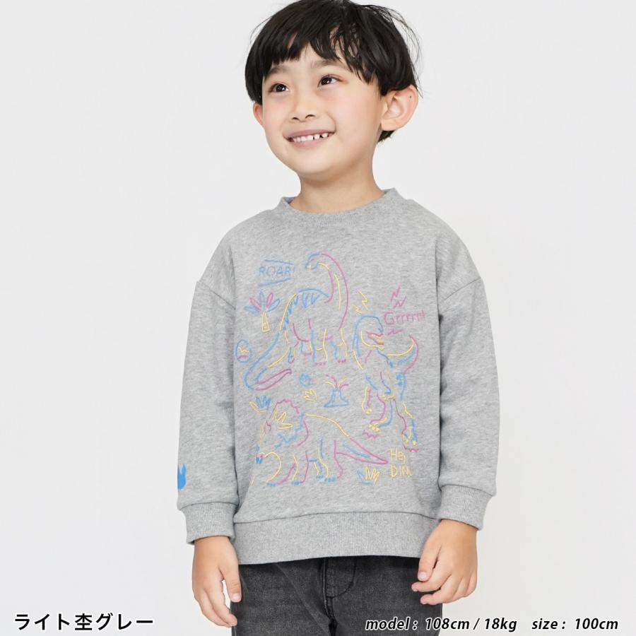 トレーナー 恐竜 ダイナソー 柄 長袖 男の子男子 男児 ボーイ ボーイズ 