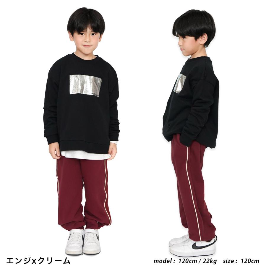 綿100% スウェット ラインパンツ ロングパンツ パンツ ボトム ズボン