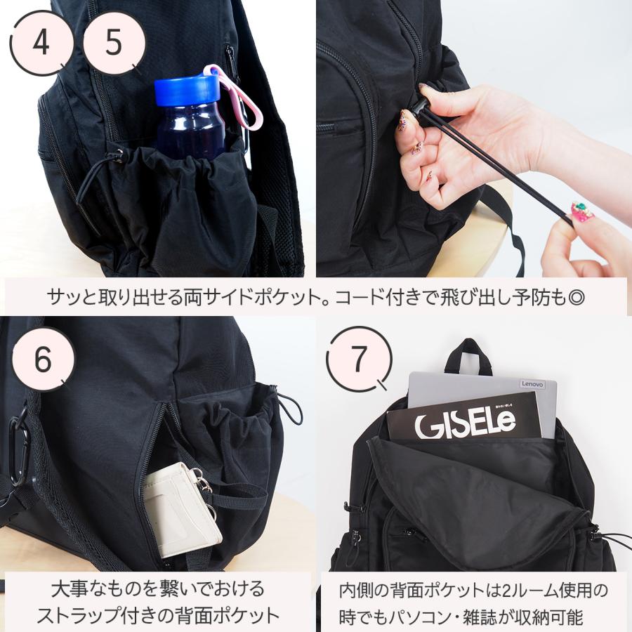 リュック マザーズバッグ 上下 2層 デイリーバッグ バッグパック