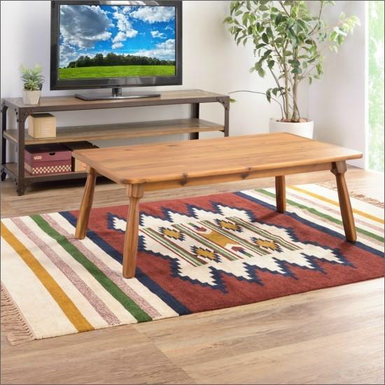 アカシア こたつ テーブル 105×60cm 天然木 長方形 北欧 ロー