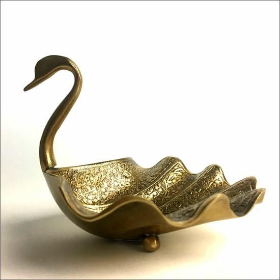 真鍮製　スワン　置物 真鍮製 スワン 置物