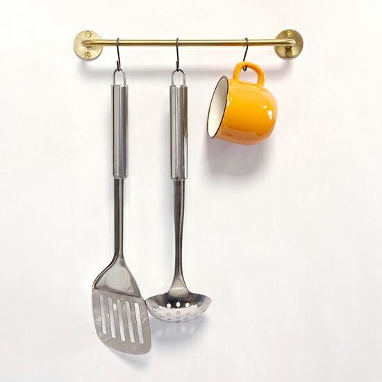 ブラス タオル ハンガー S 幅28cm 真鍮 ゴールド ハンガーバー マルチ