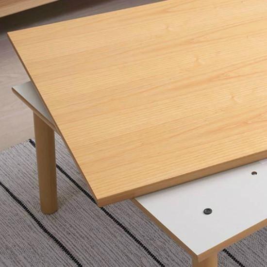 薄型 フラットヒーター こたつ テーブル ナチュラル 105×75cm 薄型