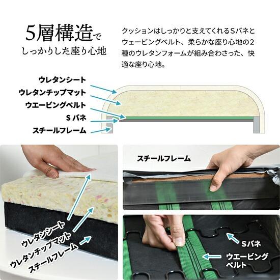 コーデュロイ ベンチ 2人掛け 幅112.5cm 座面高39cm 2P ソファ