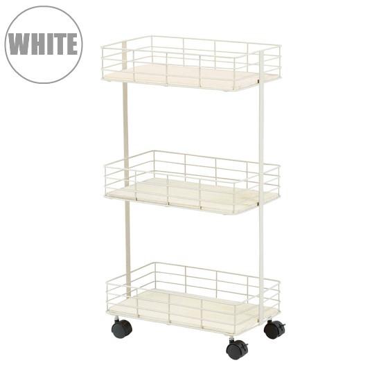 スチールワゴン キャスター付き 奥行20cm ワゴン 収納 キャスター