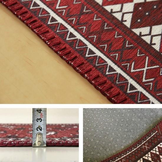 洗える オリエンタル柄 ラグマット 190×240cm エスニック オリエンタル