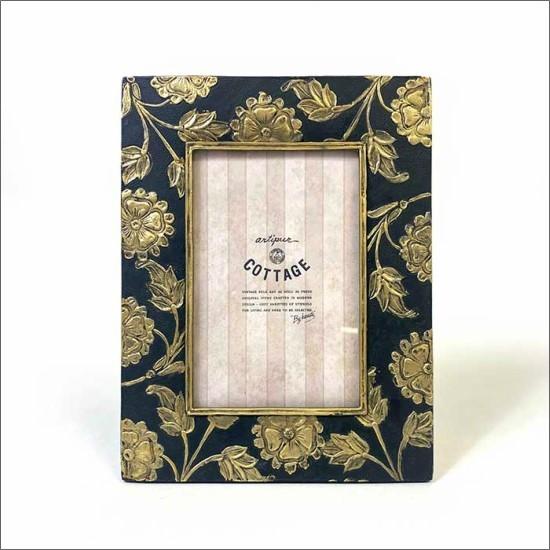 メール便送料無料】 アンティーク フォトフレーム エンボス
