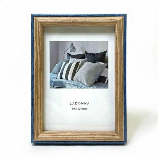  フォトフレームセット ブルー メール便送料無料】 木製 フォトフレーム レクト ネイビー 写真立て