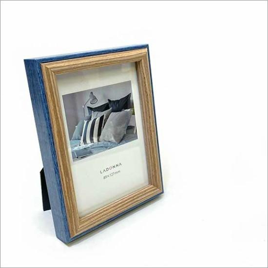 メール便送料無料】 木製 フォトフレーム レクト ネイビー 写真立て