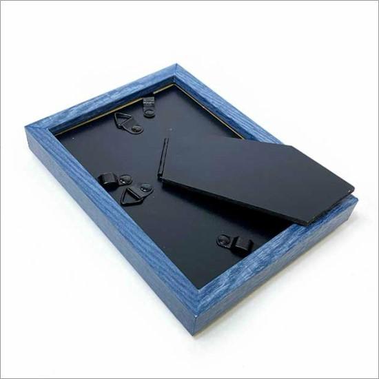 メール便送料無料】 木製 フォトフレーム レクト ネイビー 写真立て