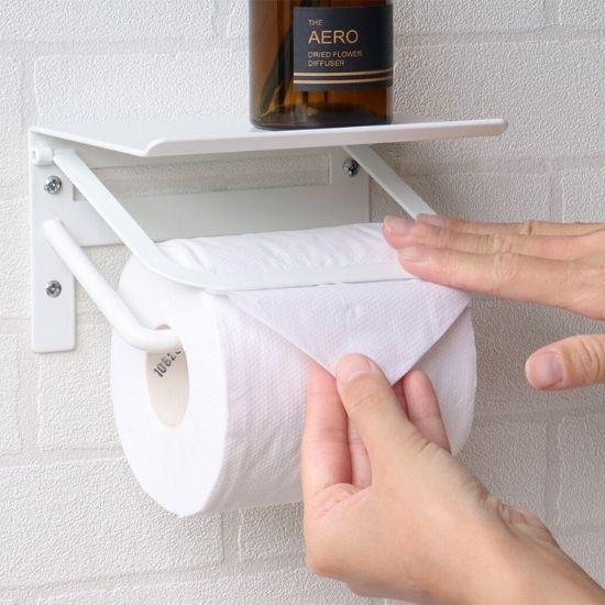 アイアン トイレットペーパーホルダー シングル シャンパン