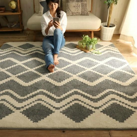 洗える ネイティブ柄 ラグマット 190 240cm 3帖 3畳 ラグ 洗濯ｏｋ お洒落 モダン おしゃれ 北欧 ブルックリン オルテガ ホットカーペット 床暖房対応 Nf952 家具と雑貨 Cicak Tokek 通販 Yahoo ショッピング