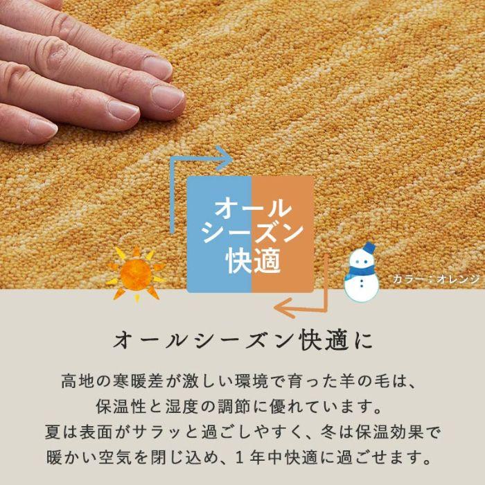6色から選べる ギャッベ ラグマット 190×190cm GABBEH ギャベ ラグ 2畳