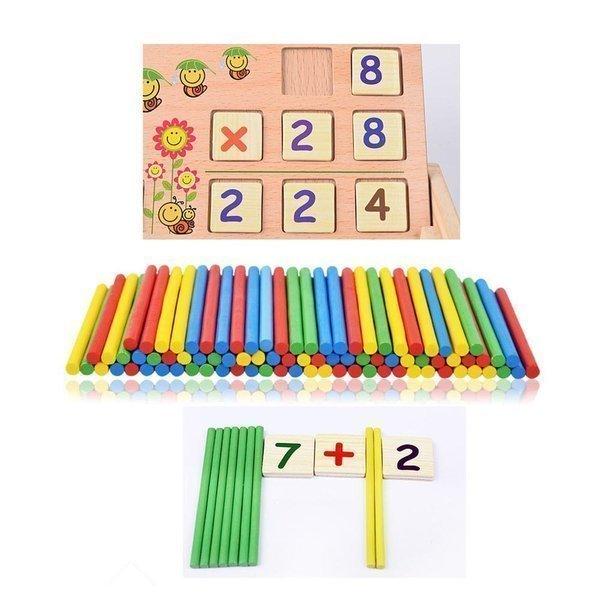 早期学習 ゲーム 数字 カウント 数学 子供 計算 ギフト キッズ 黒板 ブロック かず 知育玩具 木製 子供の日 ２０１３セール