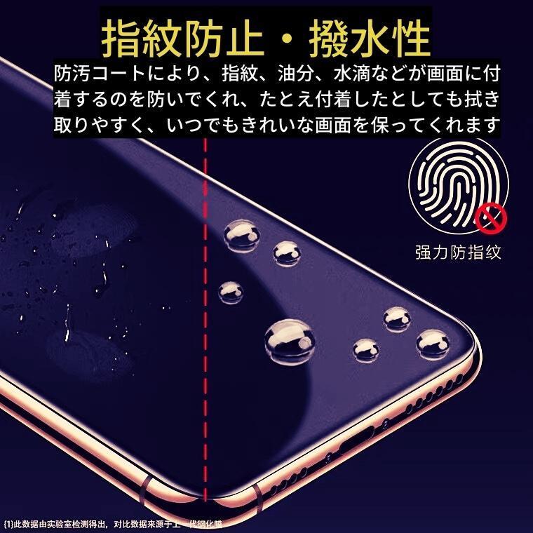 iPhone 覗き見防止 ブルーライトカット 強化ガラス フィルム ガラスフィルム 保護フィルム 指紋防止 硬度9H 飛散防止 気泡防止 アイフォン のぞき見 高透過｜ciel-phonegoods｜07