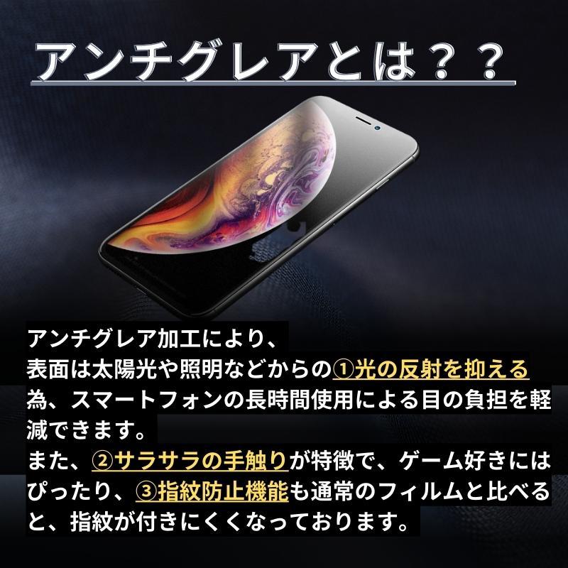 iPhone 15Pro 覗き見防止 アンチグレア 強化ガラス フィルム ガラスフィルム 非光沢 さらさら 指紋防止 アイフォン iPhone15 15 Pro｜ciel-phonegoods｜02