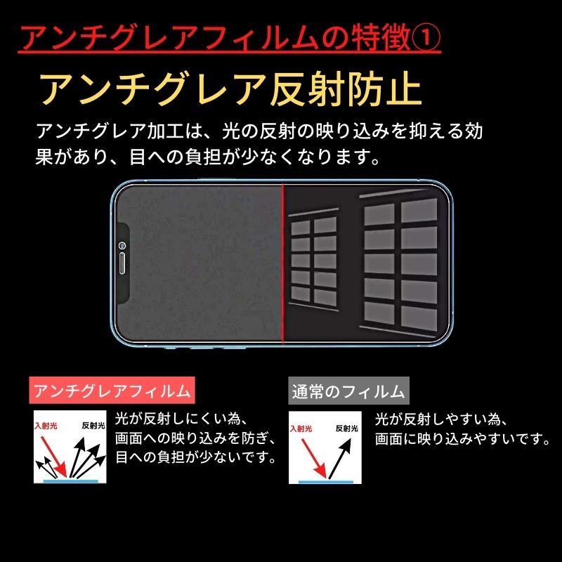 iPhone 13mini 覗き見防止 アンチグレア 強化ガラス フィルム ガラスフィルム 非光沢 さらさら 指紋防止 アイフォン 13 mini｜ciel-phonegoods｜03