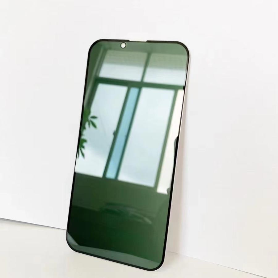 Apple iPhone 13 mini グリーン 本体 +保護フィルム iPhone 13 mini 13mini 覗き見防止 ブルーライトカット グリーンガラス