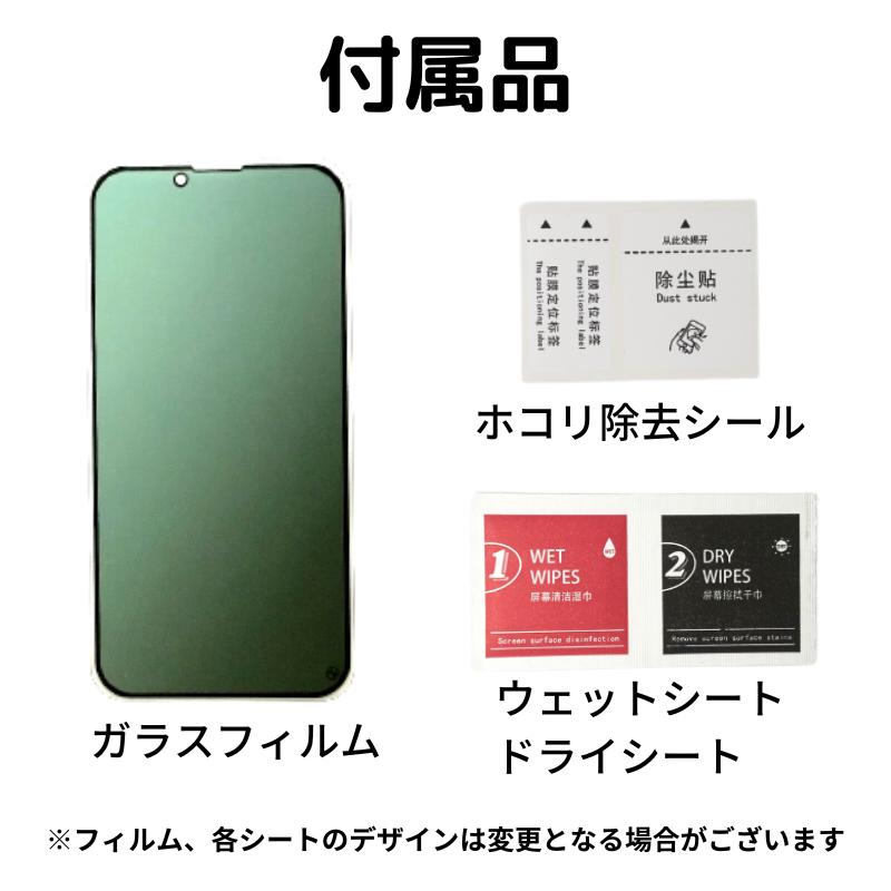 iPhone 13 mini 13mini 覗き見防止 ブルーライトカット グリーンガラス