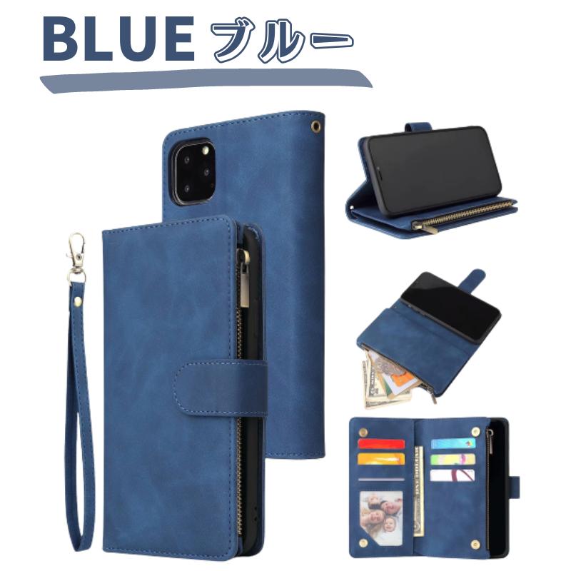 Galaxy S S22 Ultra ケース 手帳型 お財布 レザー カードケース ジップ