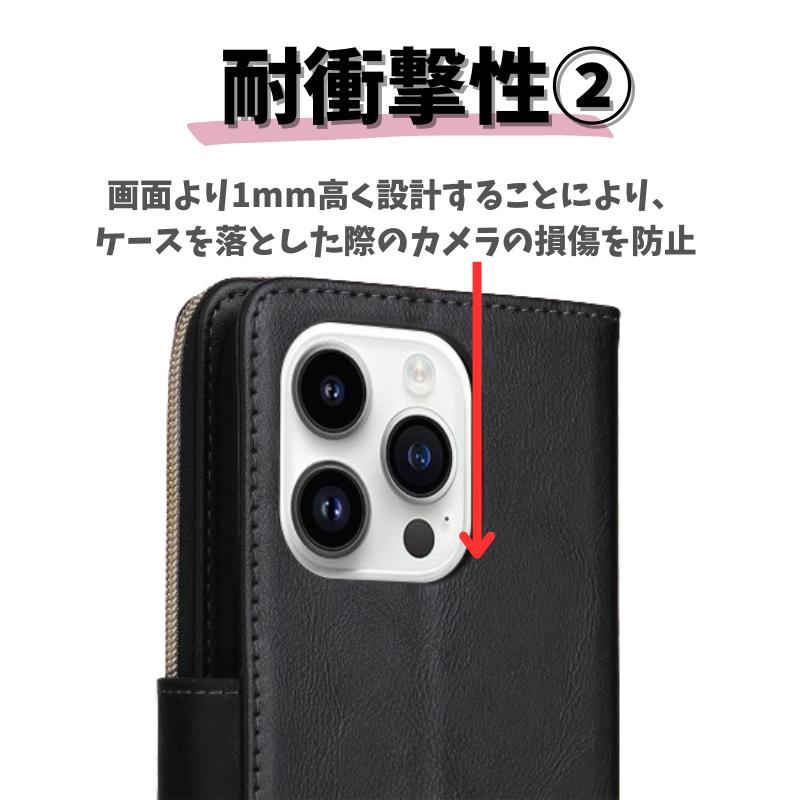 iPhone 13 ケース 手帳型 レザー お財布 カードケース 軽量 カード収納