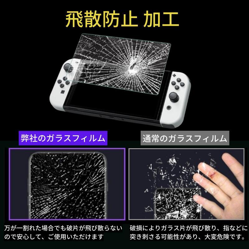 Nintendo Switch 有機EL アンチグレア ガラスフィルム 強化ガラス 保護