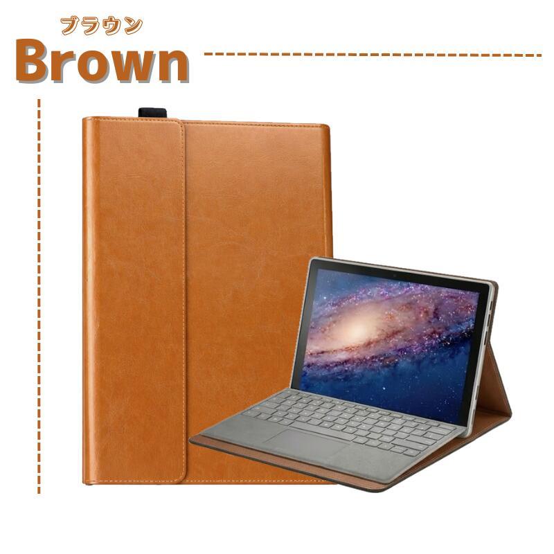 Surface Pro 7 ケース 牛革 本革 耐衝撃 スタンド 放熱 傷防止 軽量