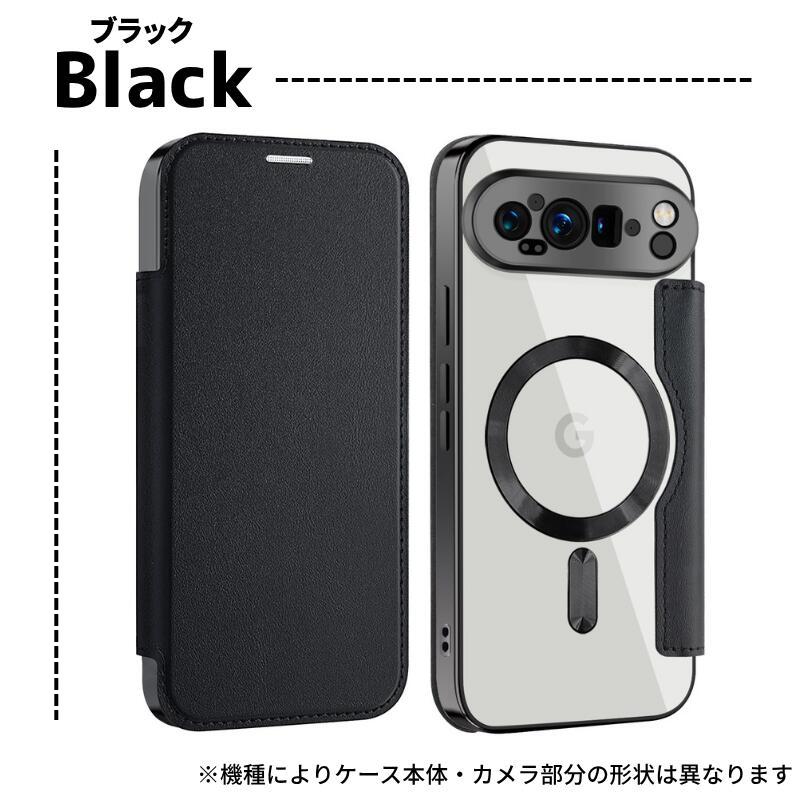 Google Pixel 7a ケース MagSafe対応 手帳型 レザー カメラ保護 カード