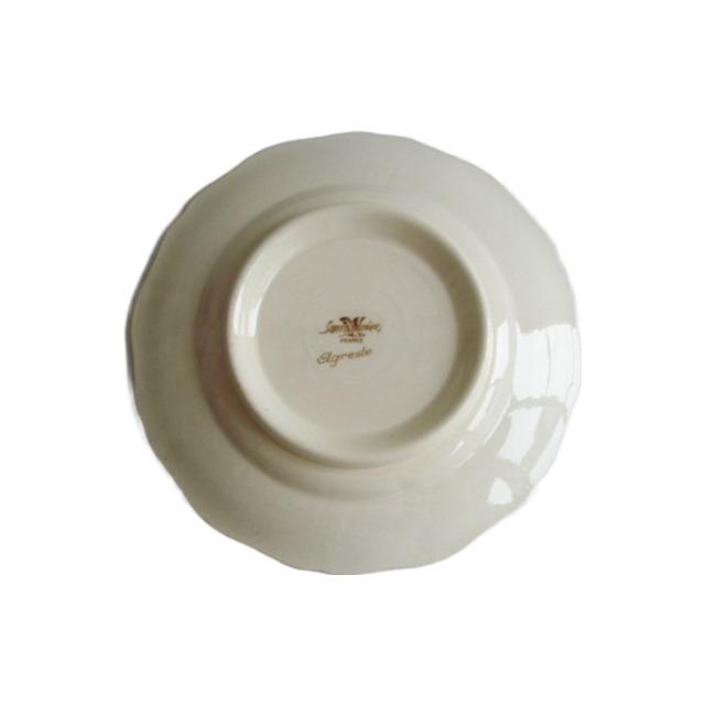 サルグミンヌ コンポティエ AGRESTE フランス アンティーク SARREGUEMINES ケーキスタンド 花リム |  | 02