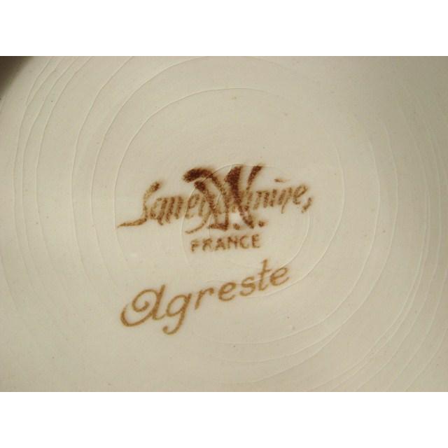 サルグミンヌ コンポティエ AGRESTE フランス アンティーク SARREGUEMINES ケーキスタンド 花リム |  | 03