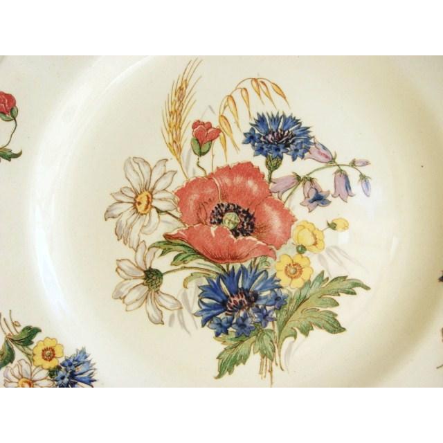 サルグミンヌ コンポティエ AGRESTE フランス アンティーク SARREGUEMINES ケーキスタンド 花リム |  | 04