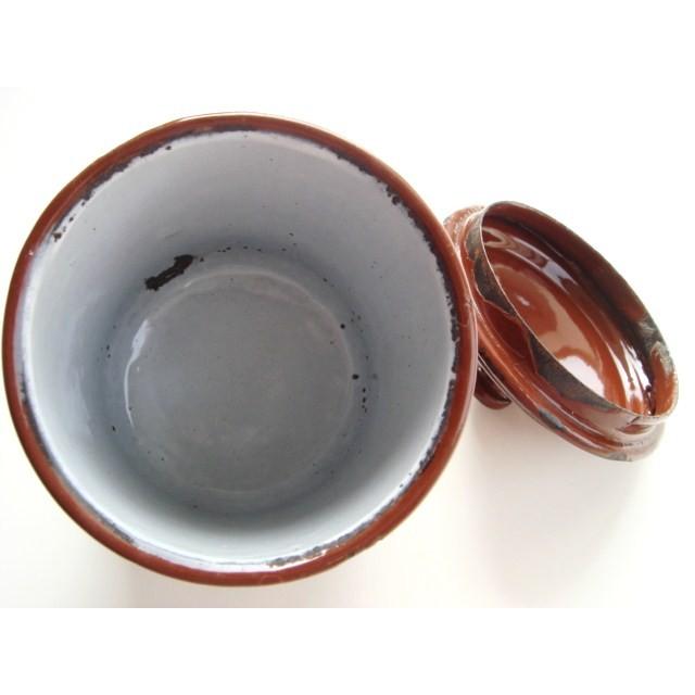 ホーローキャニスター 茶 3ピースセット B フランス アンティーク 保存容器 胡椒 紅茶 パスタ ブラウン |  | 08