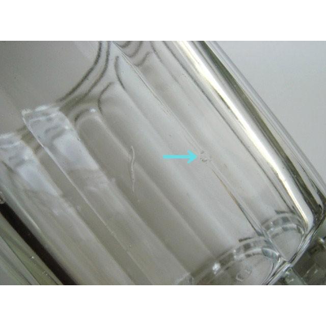 ジャムポット P フランス アンティーク ガラス 保存瓶 気泡 キッチン