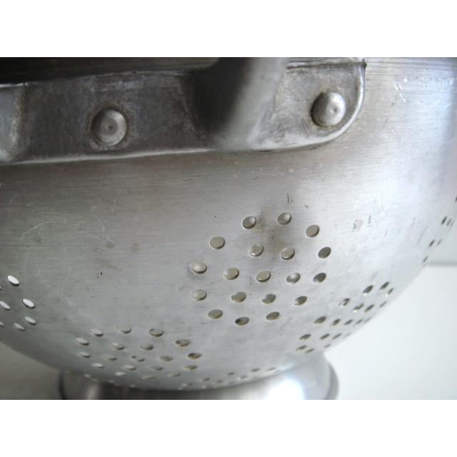 アルミ コランダー フランス アンティーク 水切り ヴィンテージ キッチン ガーデニング |  | 05