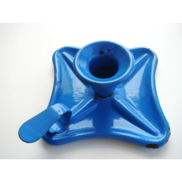 キャンドルホルダー ブルー フランス アンティーク 琺瑯 シャビー