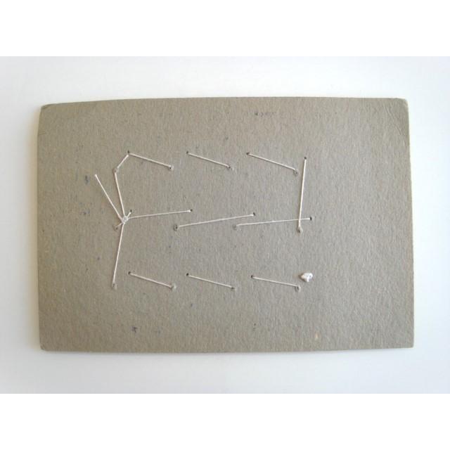 ボタンシート ミルクガラス白 フランス アンティーク ガラスボタン