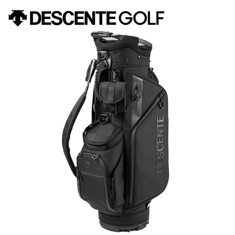 DESCENTE デサント 9.5型 大型 キャディバッグ ゴルフバッグ 黒 DESCENTE GOLF デサントゴルフ 大口径 キャディバッグ 9.5型 DQBVJJ00