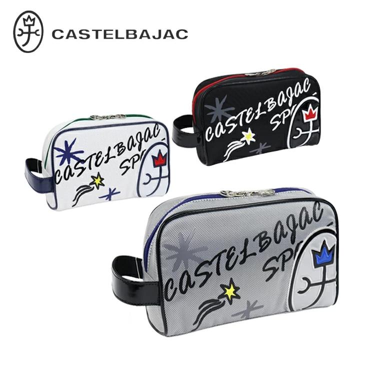 CASTELBAJAC SPORT カステルバジャック エナメル調切替 家紋ロゴ