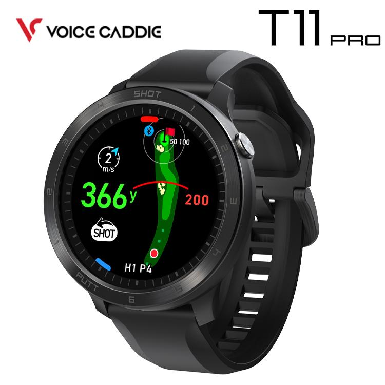 ゴルフ腕時計型GPSナビ T11 Pro ブラック VOICE CADDIE（ボイスキャディ） T11 PRO 腕時計タイプ GPSゴルフナビ
