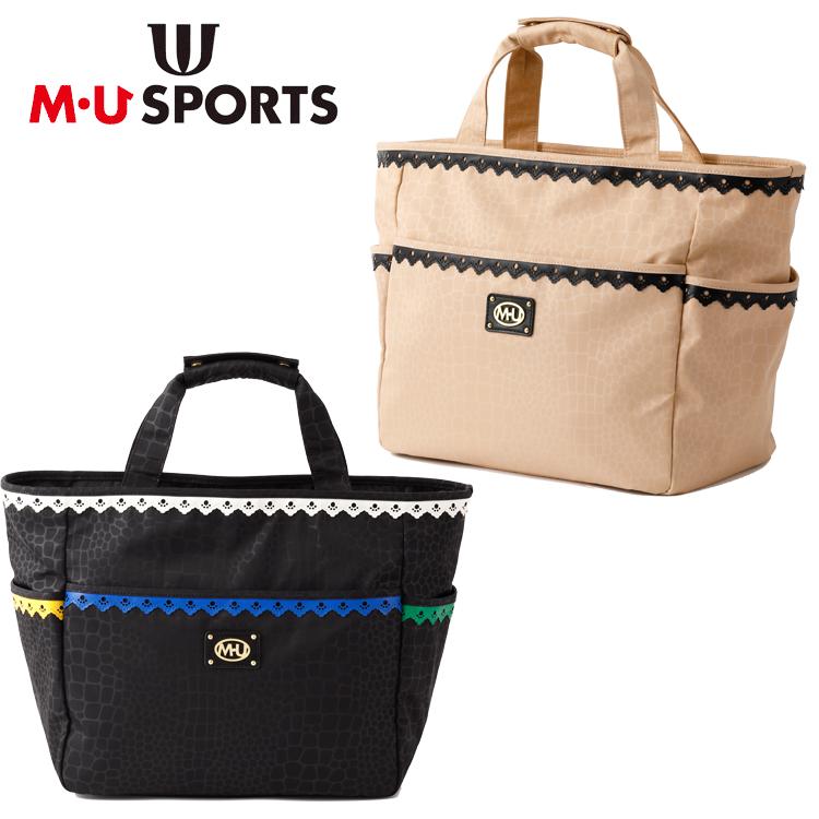 M・U SPORTS MU SPORTS MU スポーツ 肉球柄パンチングレース ボストン