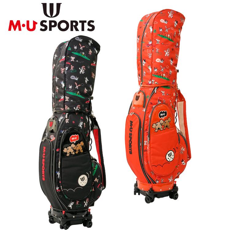 M エムユースポーツ　ゴルフ　キャディーバッグ　4輪　キャスター　人気 M・U SPORTS MU SPORTS MU スポーツ キャディバッグ 703R6136 9インチ