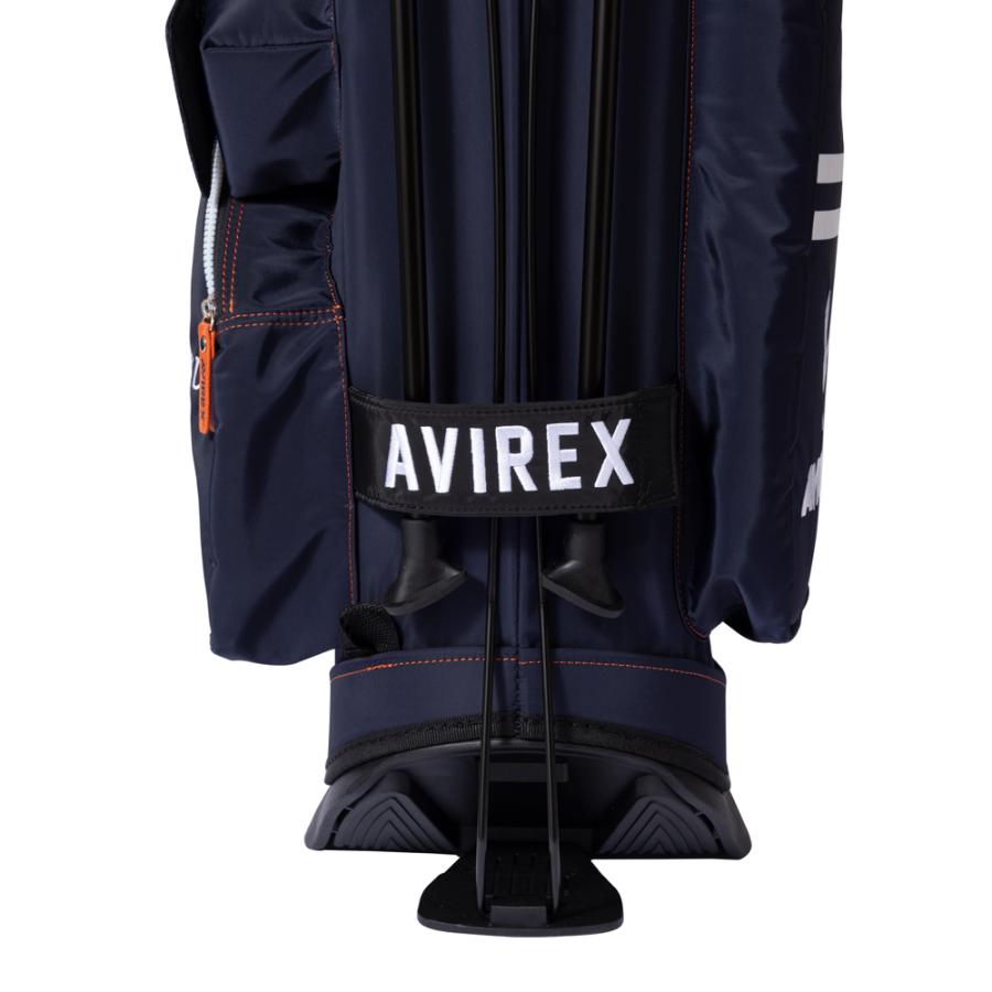 AVIREX GOLF アヴィレックスゴルフ 9型 スタンド式 キャディバッグ AVG3S-BA12【AVIREX】【8ポケット】｜cielblu-sports｜18