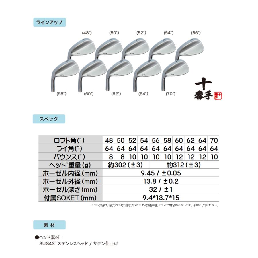 レフティー 無刻印 ウェッジ 【ヘッド単体販売】 新溝 ルール適合
