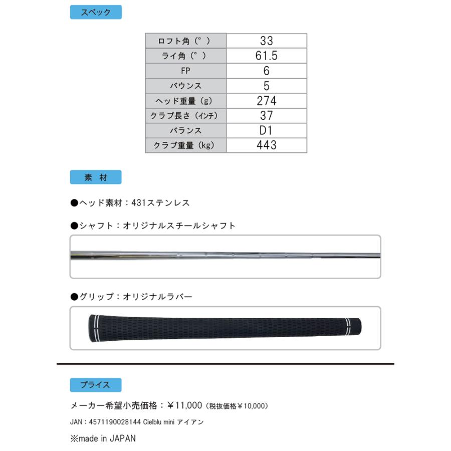 シェルブル mini アイアン ゴルフ 練習器 スイング練習 ミニ ヘッド