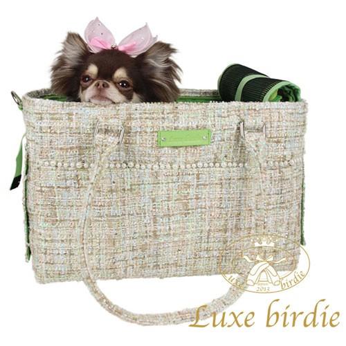 BIRDIE 犬のキャリーバッグ Luxe birdie ペルルクリスティキャリー 