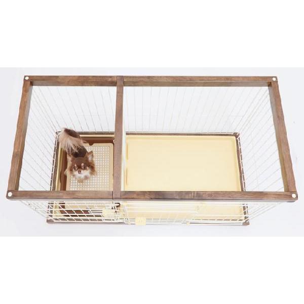 犬用サークル スライド式ドア ウッドサークル ADD.MATE アドメイト 小型犬 奥行 ADD MATE