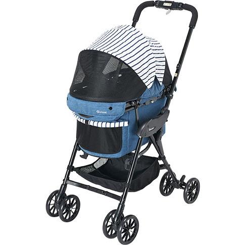 コムペット　犬バギー　美品 Combi 犬用バギー コムペット ミリミリEG ロング デニムブルー