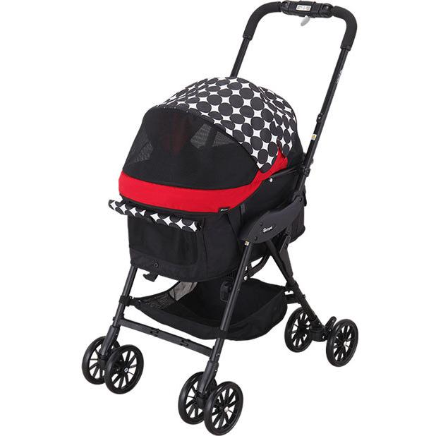 コムペット　犬バギー　美品 Combi コムペット ミリミリライト アルファ EG ロング D レッド