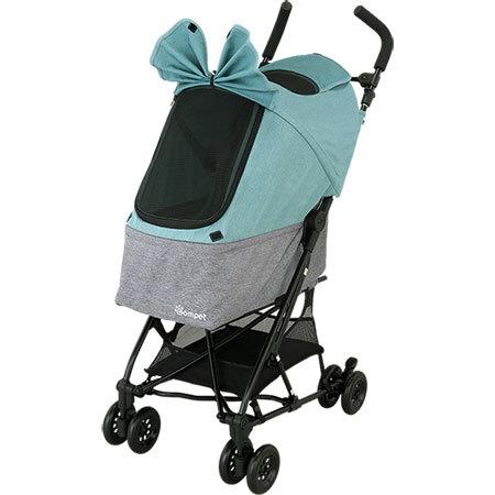 【美品】Compet ワイワイコンパクト　ペットカート　バギー Combi（コンビ） コムペット ワイワイ コンパクト マウナグリーン